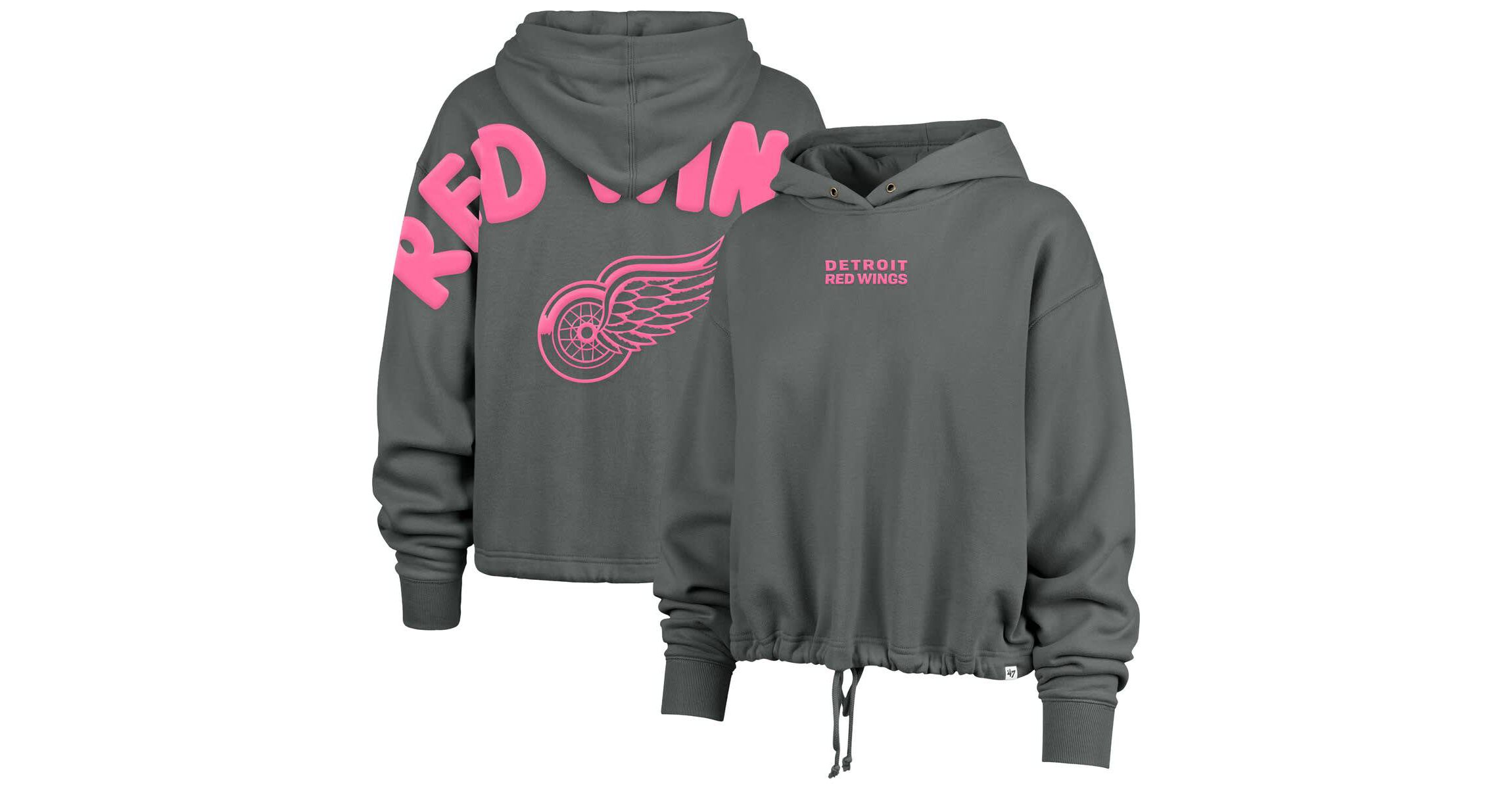 NHL Detroit Wings Bright Side Venice Cropped Pullover Hoodie