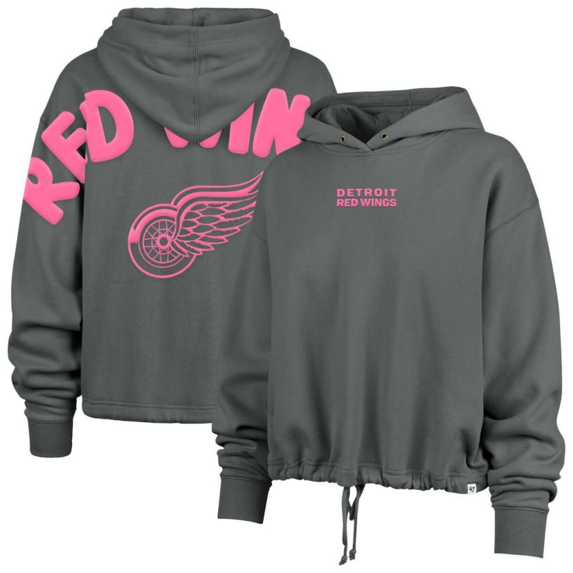 NHL Detroit Wings Bright Side Venice Cropped Pullover Hoodie