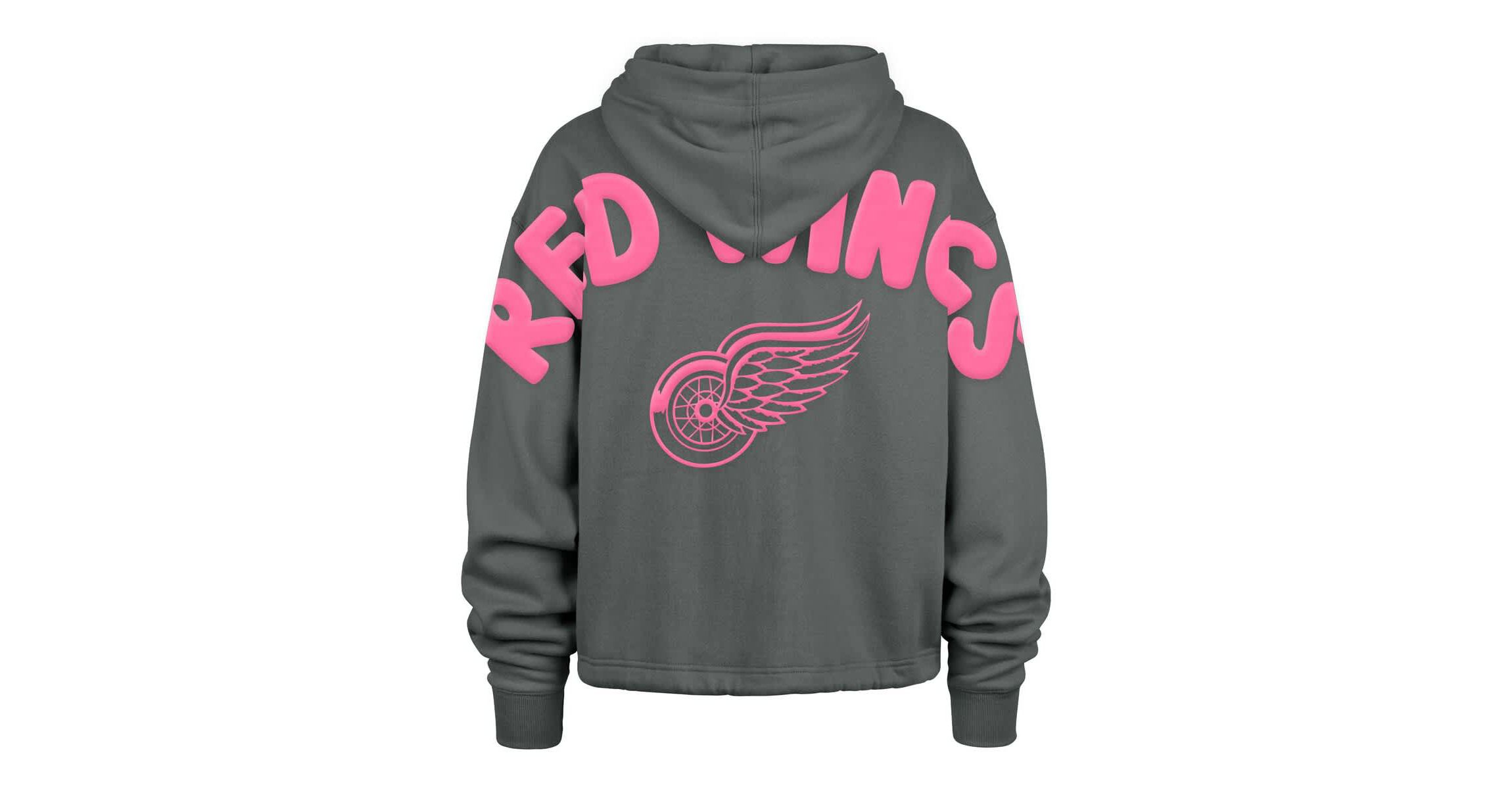 NHL Detroit Wings Bright Side Venice Cropped Pullover Hoodie