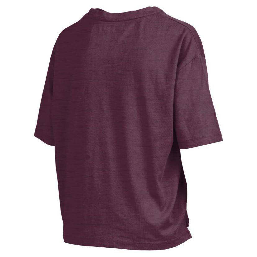 NCAA Texas A&M Aggies Nelson Arch Over Logo Waist Length Oversized Slub T-Shirt