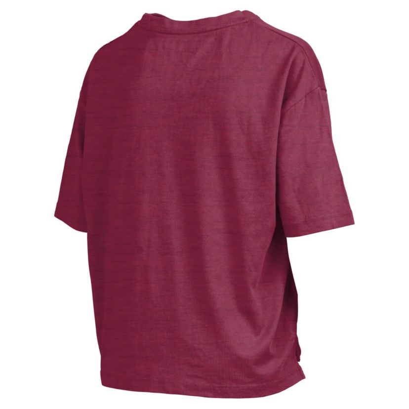 NCAA South Carolina Gamecocks Nelson Arch Over Logo Waist Length Oversized Slub T-Shirt