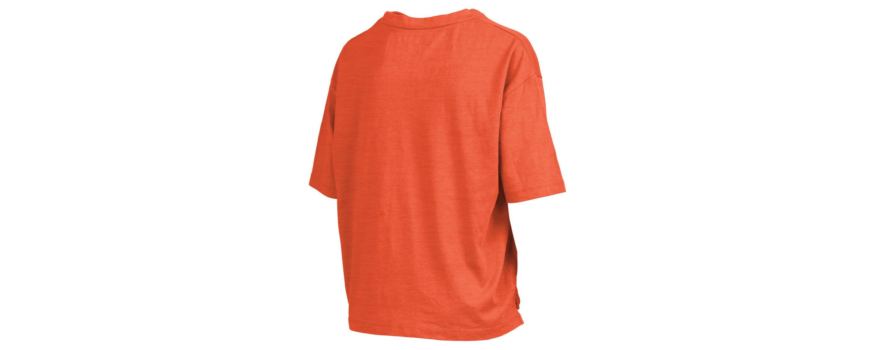 NCAA Clemson Tigers Nelson Arch Over Logo Waist Length Oversized Slub T-Shirt
