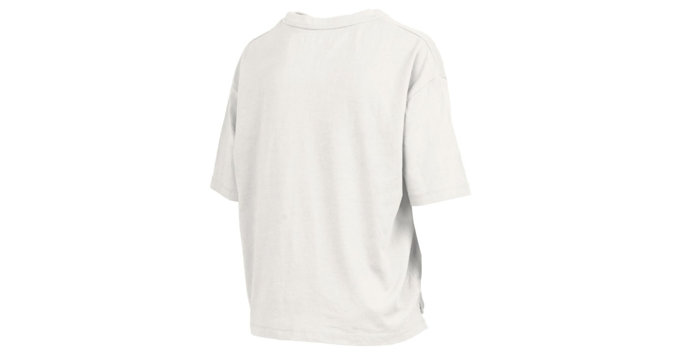 Miami (FL) Hurricanes NCAA Miami Hurricanes Nelson Arch Over Logo Waist Length Oversized Slub T-Shirt