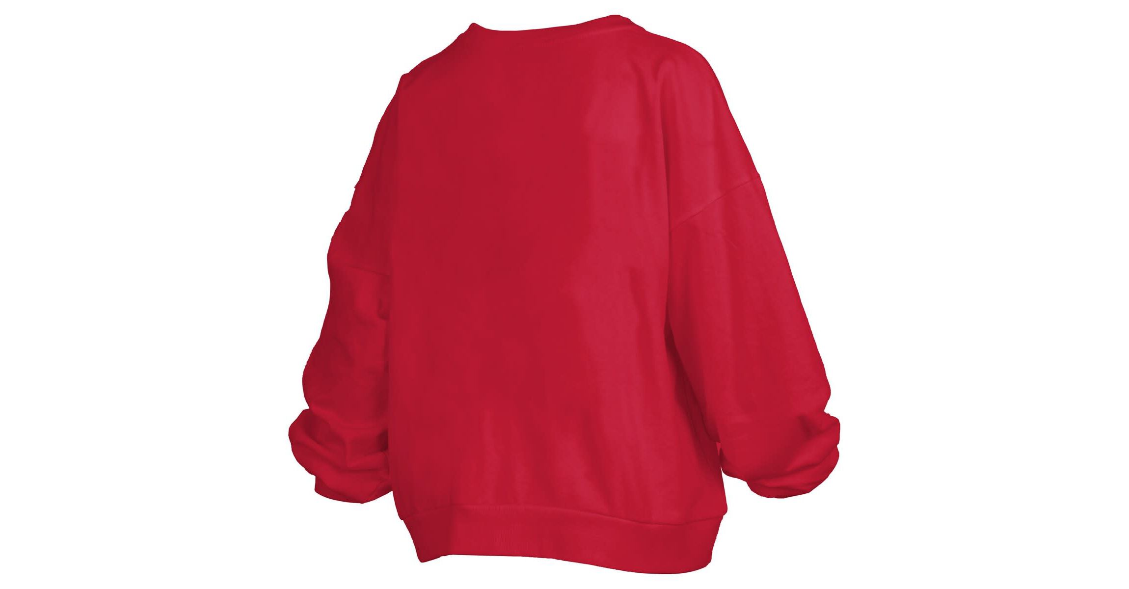 NCAA Georgia Bulldogs Janise Arch Over Logo Waist Length Oversized Pullover Sweatshirt