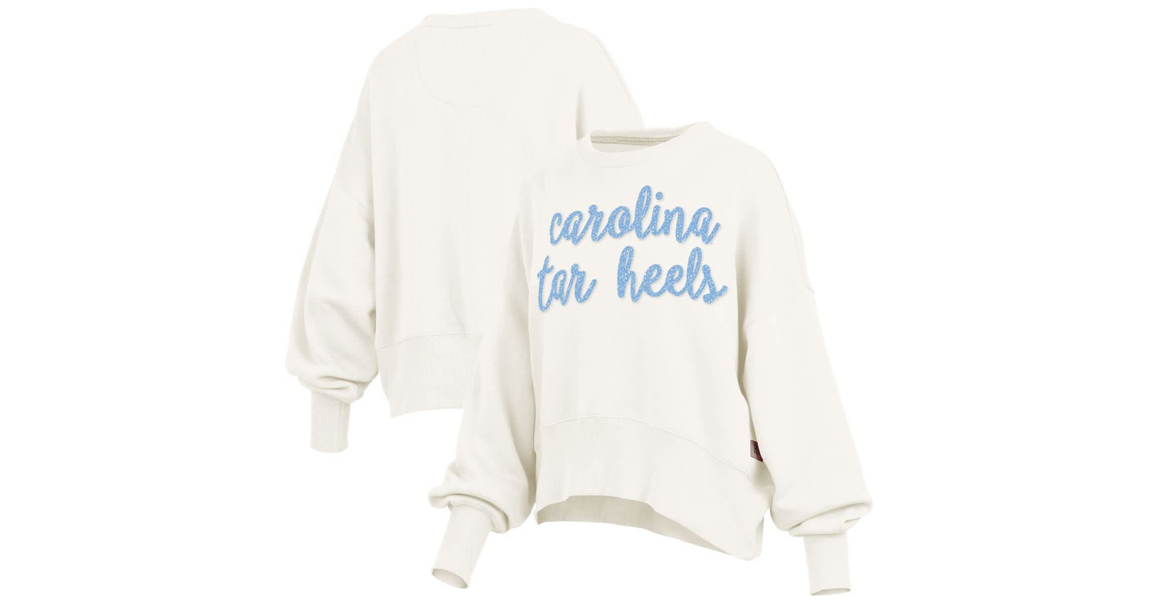 NCAA North Carolina Tar Heels Oversized Chelsea Waist Length Pullover Sweatshirt