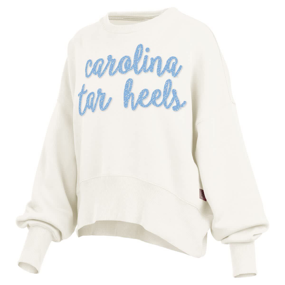 NCAA North Carolina Tar Heels Oversized Chelsea Waist Length Pullover Sweatshirt