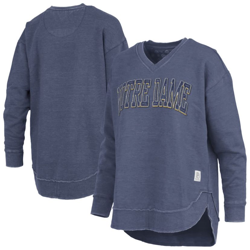 NCAA Notre Dame Fighting Irish Westin Poncho V-Neck Pullover Sweatshirt