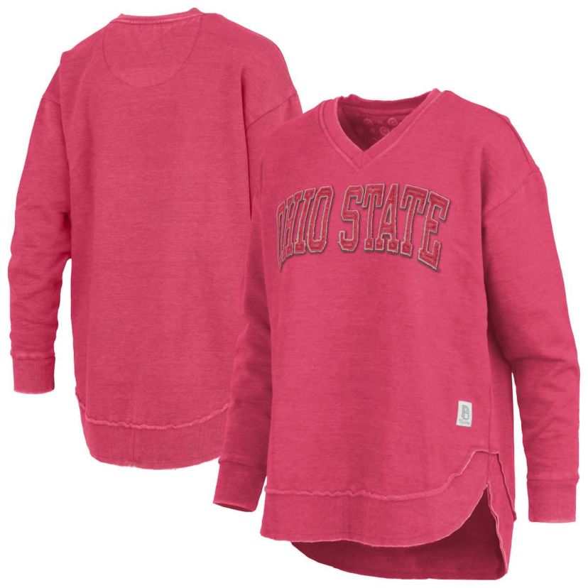 NCAA Ohio State Buckeyes Westin Poncho V-Neck Pullover Sweatshirt