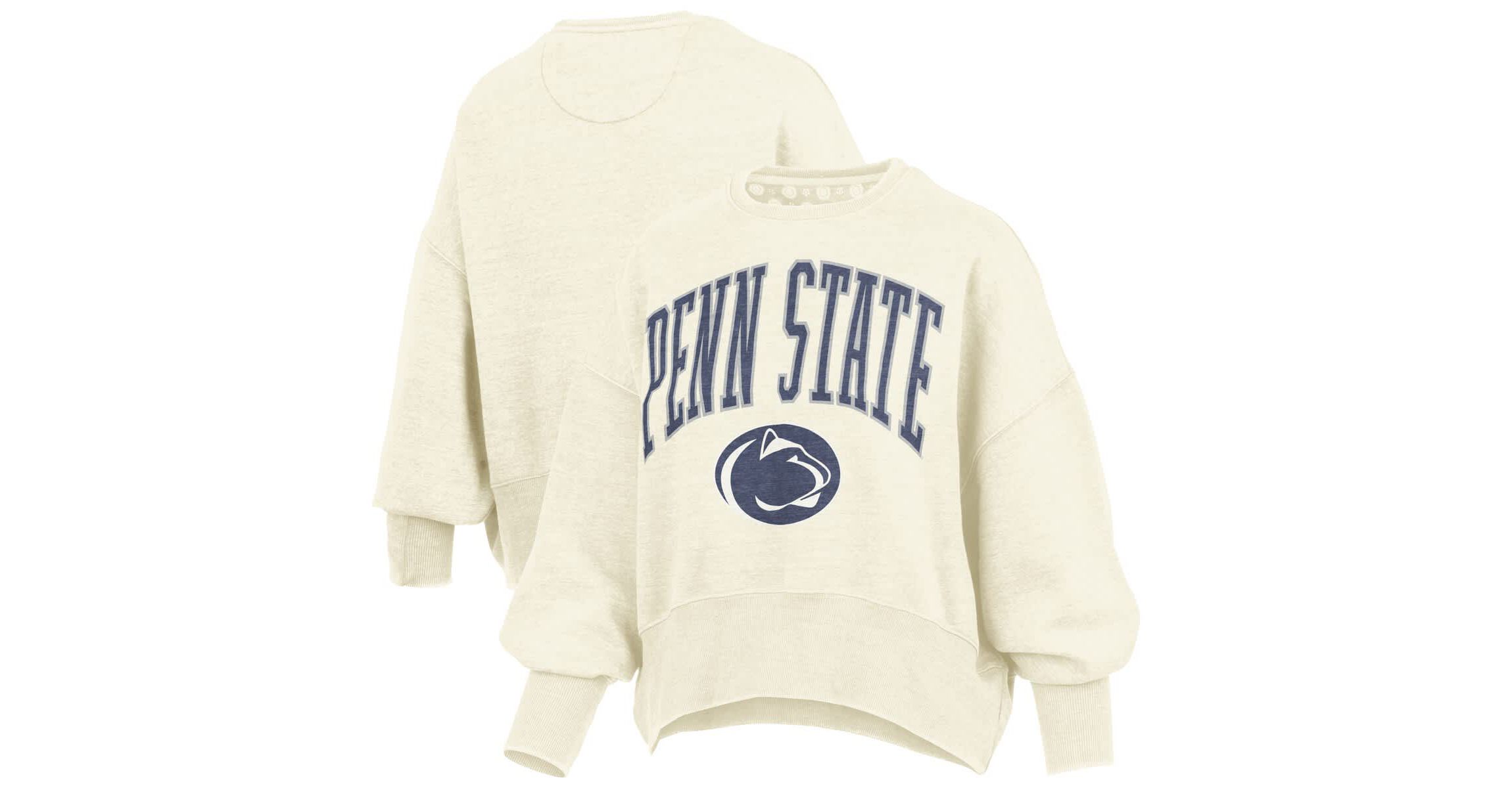 NCAA Penn State Nittany Lions Oversized Waist-Length Crewneck Sweatshirt