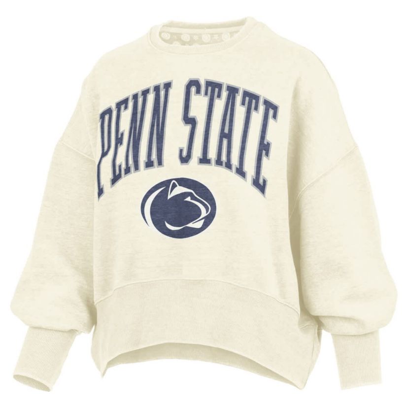 NCAA Penn State Nittany Lions Oversized Waist-Length Crewneck Sweatshirt