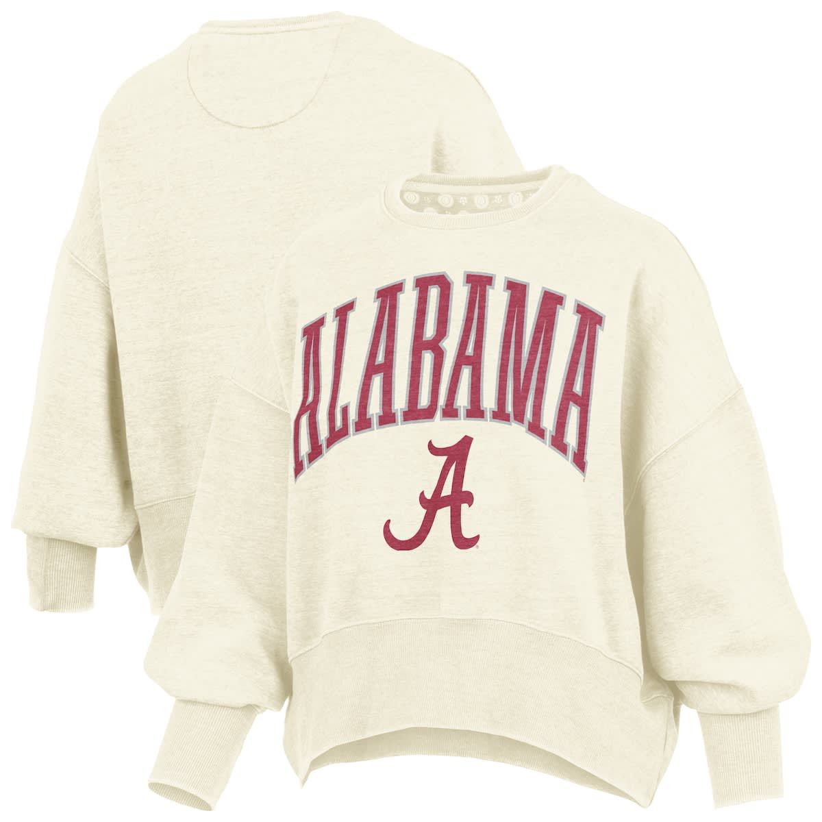 Alabama Crimson Tide NCAA Alabama Tide Oversized Waist-Length Crewneck Sweatshirt