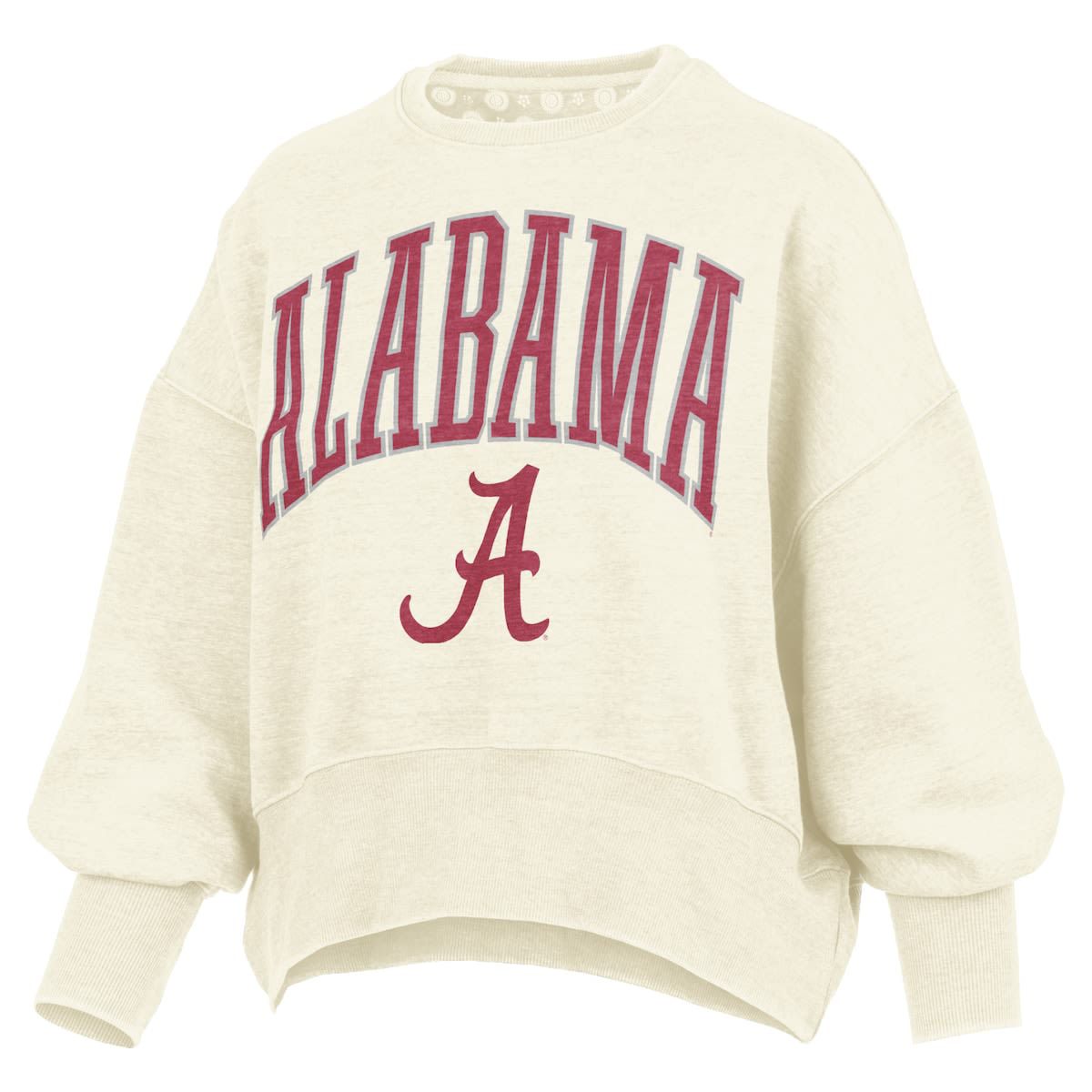 Alabama Crimson Tide NCAA Alabama Tide Oversized Waist-Length Crewneck Sweatshirt