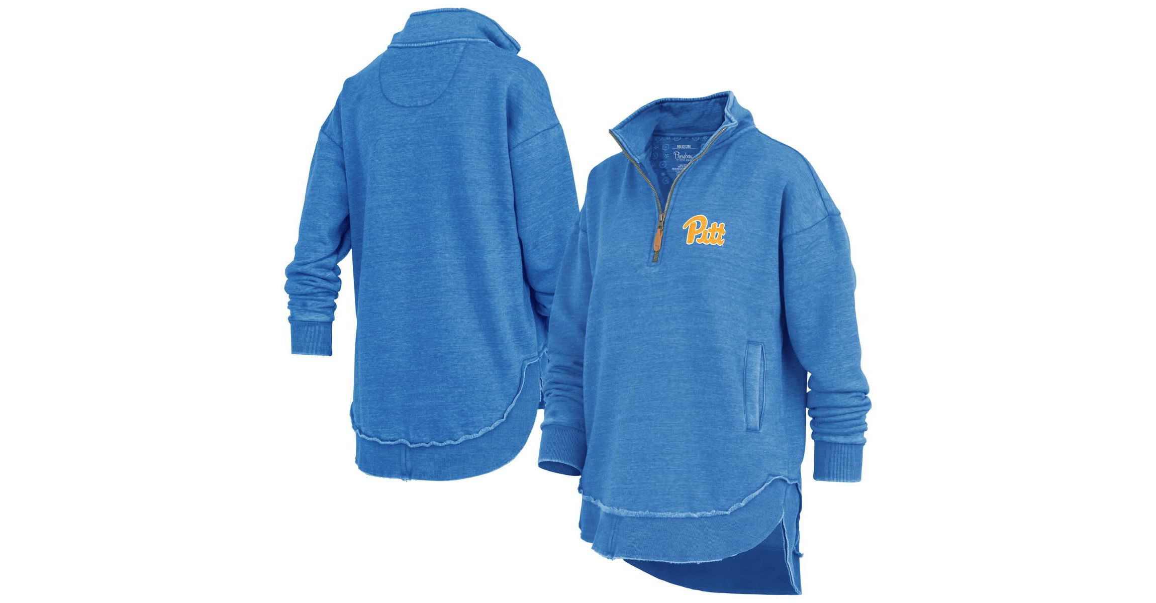 NCAA Pitt Panthers Northfork Sojourn Poncho Quarter-Zip Sweatshirt