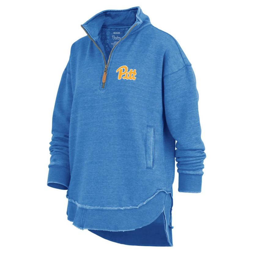 NCAA Pitt Panthers Northfork Sojourn Poncho Quarter-Zip Sweatshirt