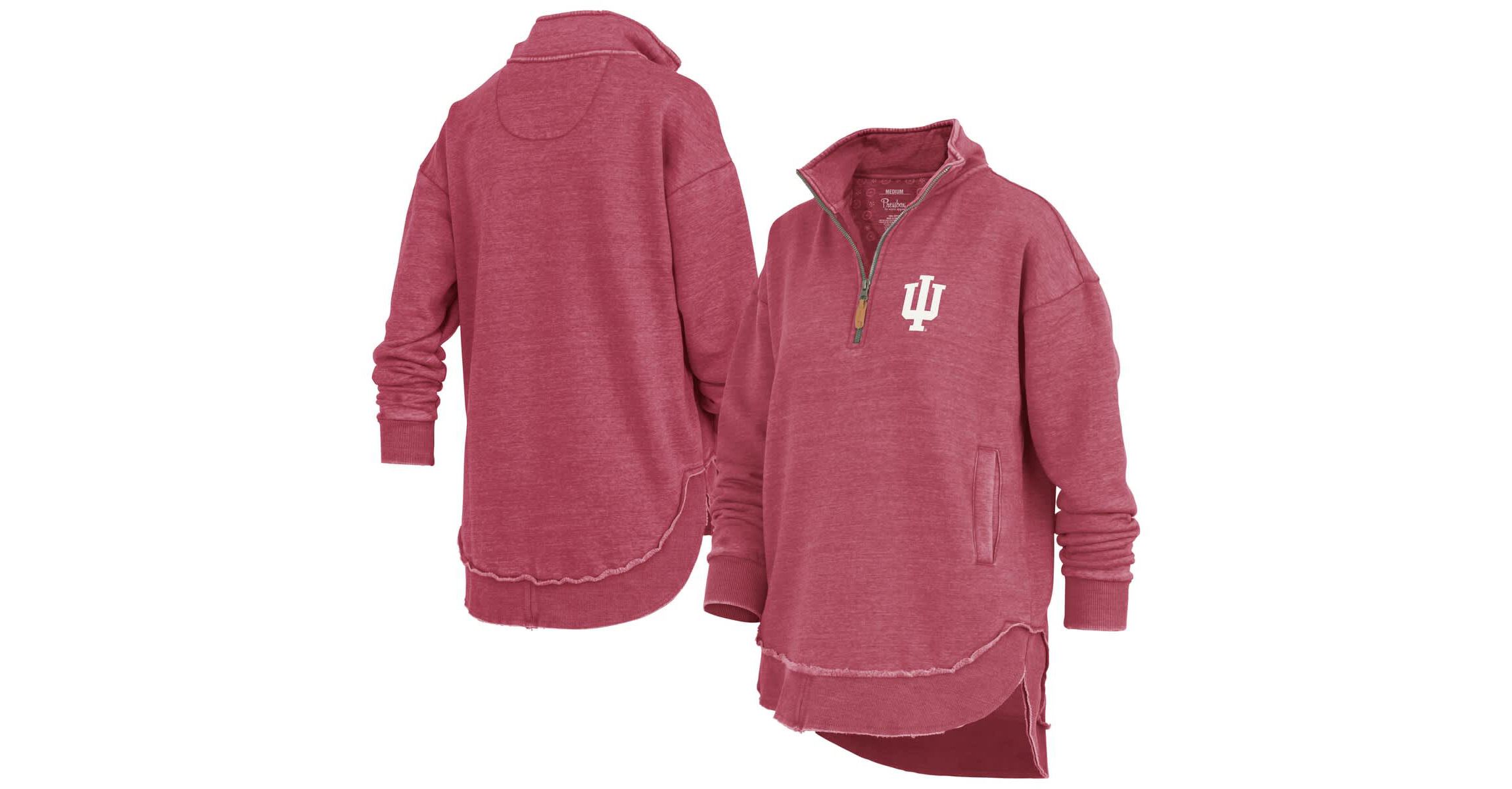 NCAA Indiana Hoosiers Northfork Sojourn Poncho Quarter-Zip Sweatshirt