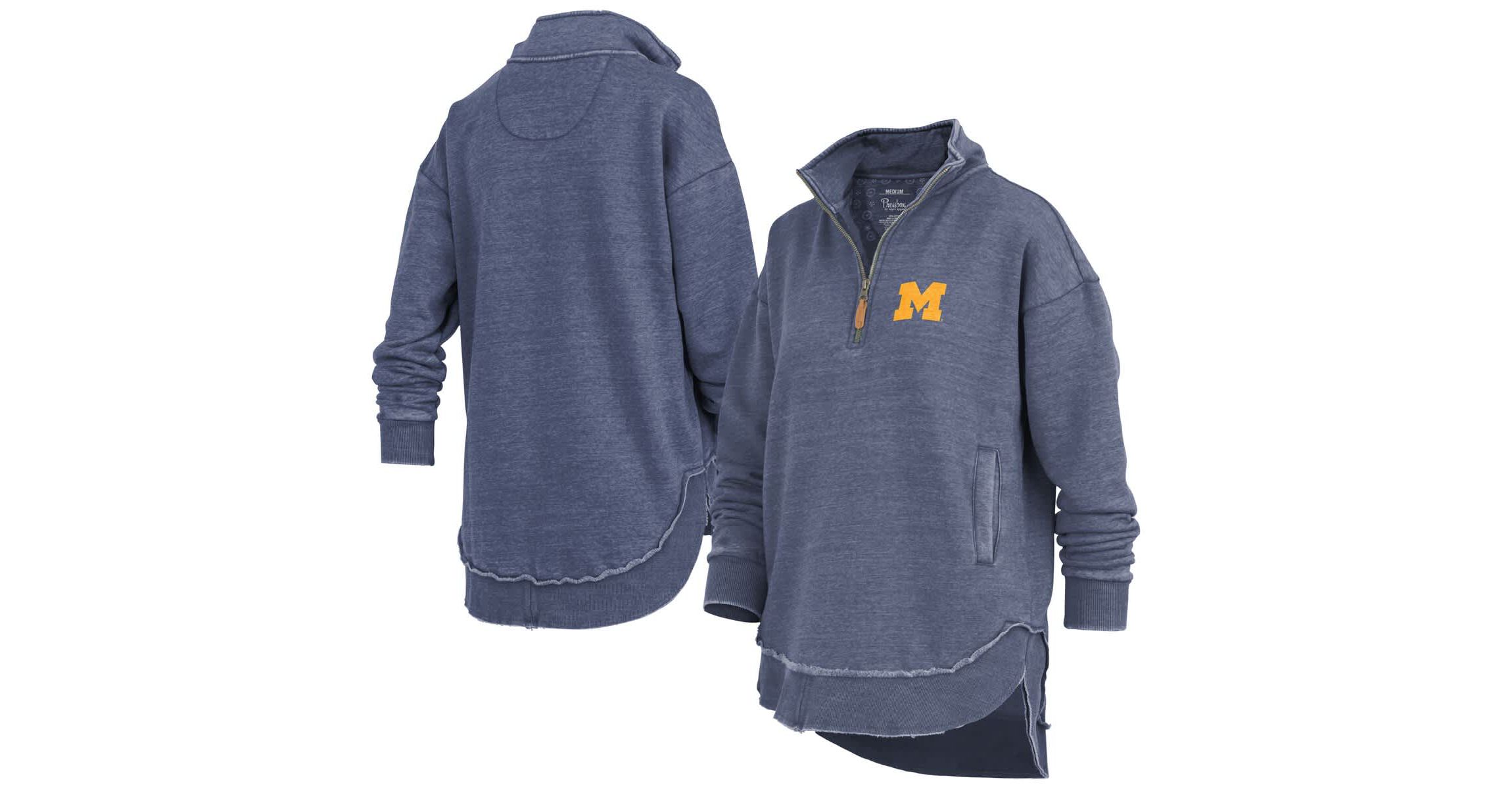 NCAA Michigan Wolverines Northfork Sojourn Poncho Quarter-Zip Sweatshirt