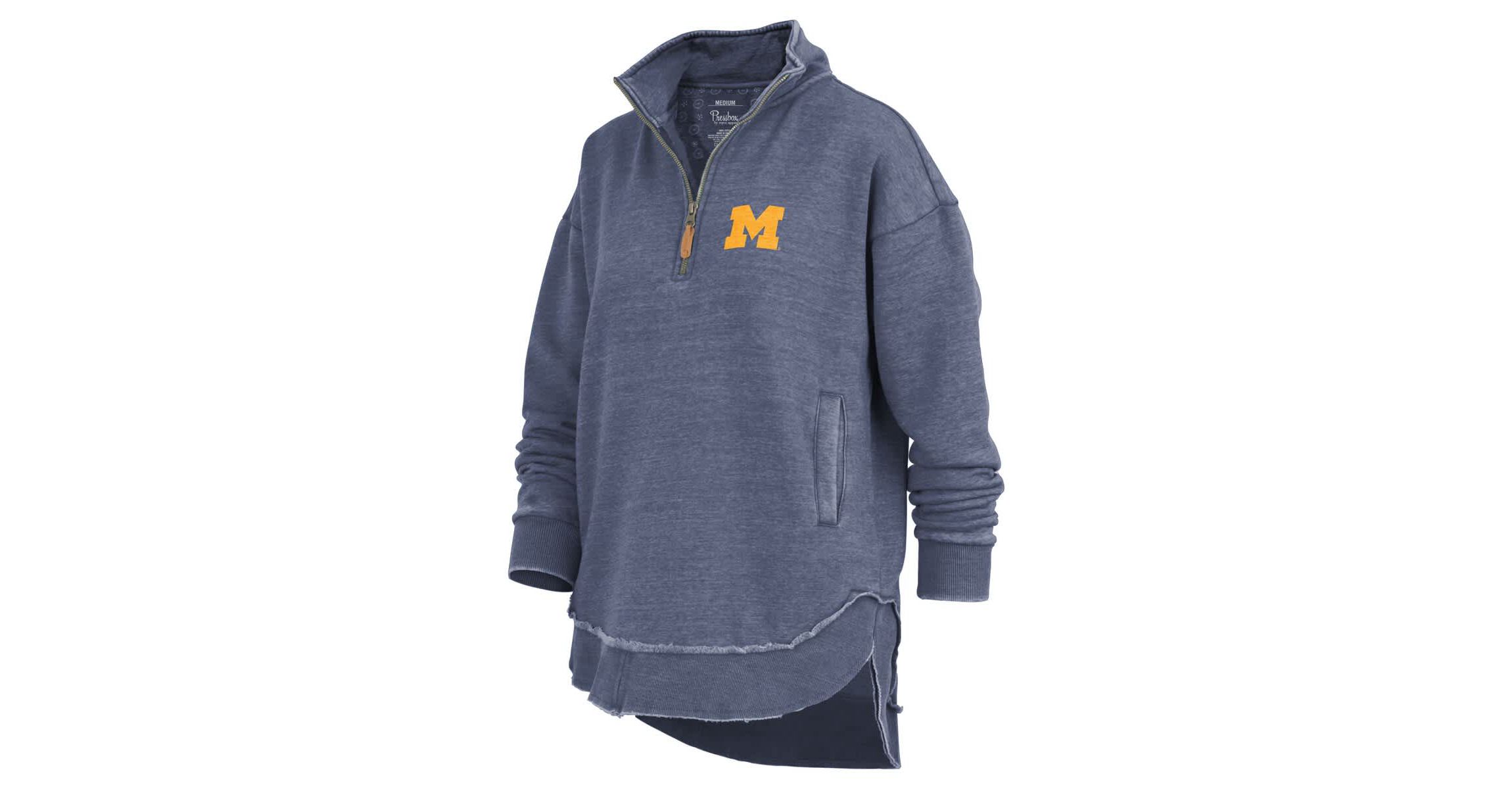 NCAA Michigan Wolverines Northfork Sojourn Poncho Quarter-Zip Sweatshirt