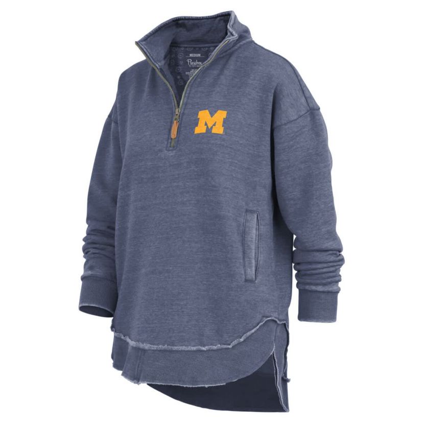 NCAA Michigan Wolverines Northfork Sojourn Poncho Quarter-Zip Sweatshirt