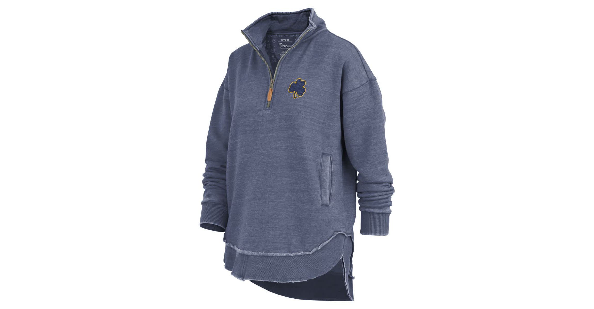 NCAA Notre Dame Fighting Irish Northfork Sojourn Poncho Quarter-Zip Sweatshirt