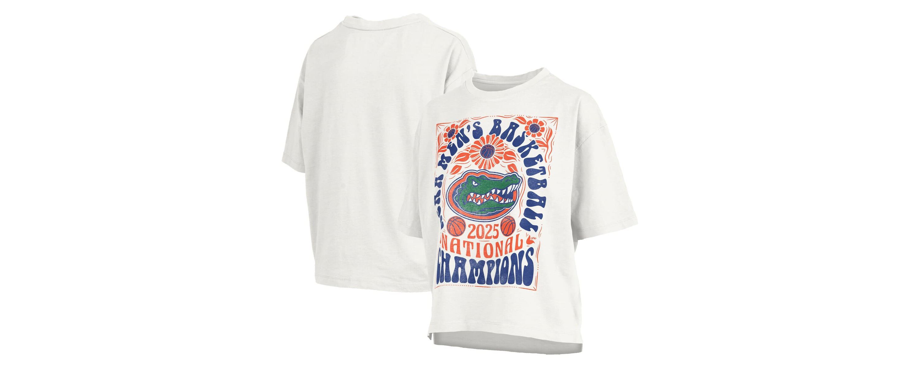 NCAA Florida Gators 2025 NCAA Basketball National s Harmony Motley Crew Oversized Slub T-Shirt