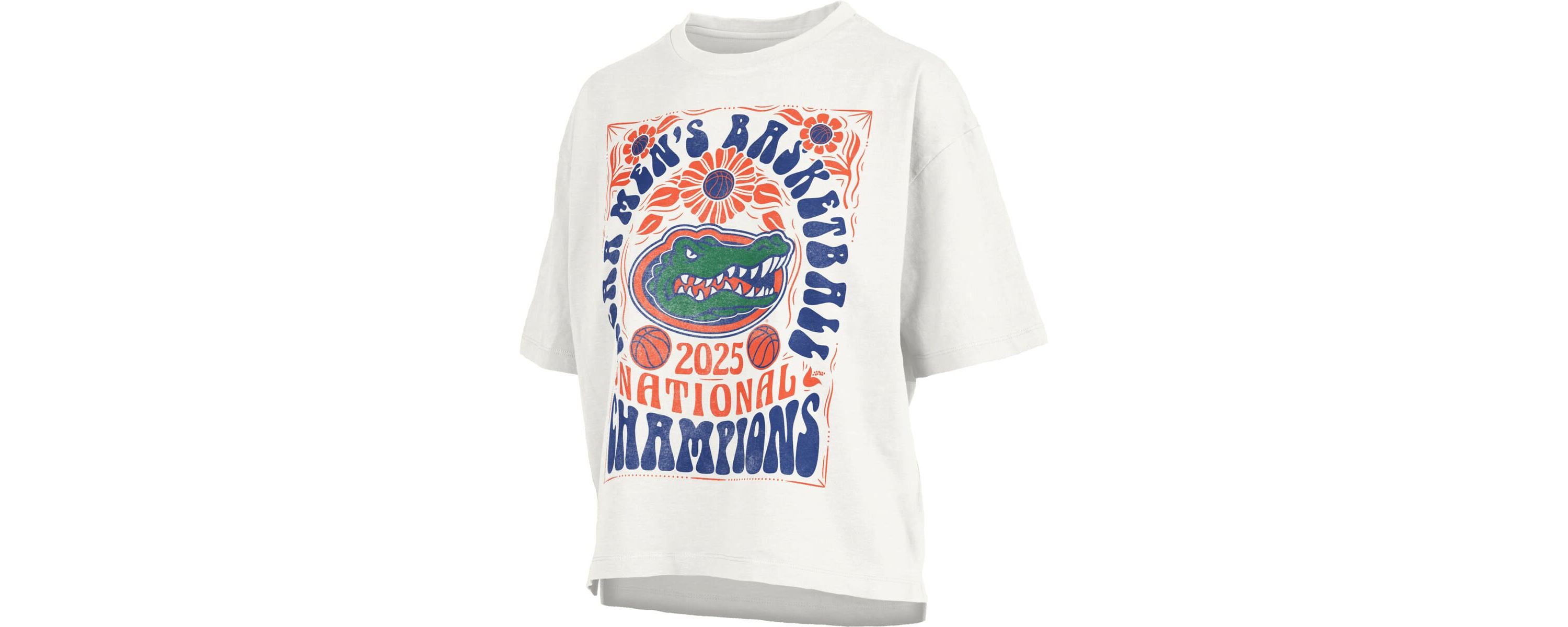 NCAA Florida Gators 2025 NCAA Basketball National s Harmony Motley Crew Oversized Slub T-Shirt