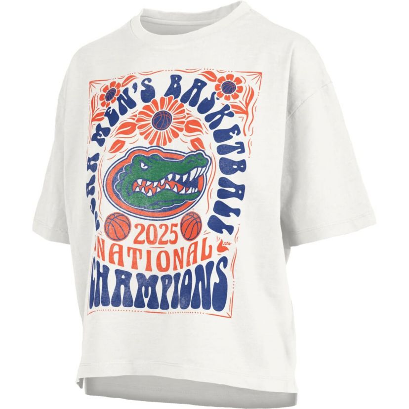 NCAA Florida Gators 2025 NCAA Basketball National s Harmony Motley Crew Oversized Slub T-Shirt