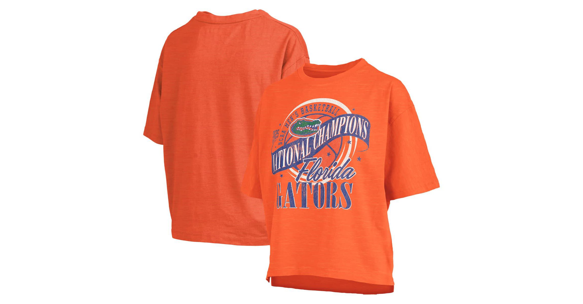 NCAA Florida Gators 2025 NCAA Basketball National s World Ball Motley Crew Oversized Slub T-Shirt