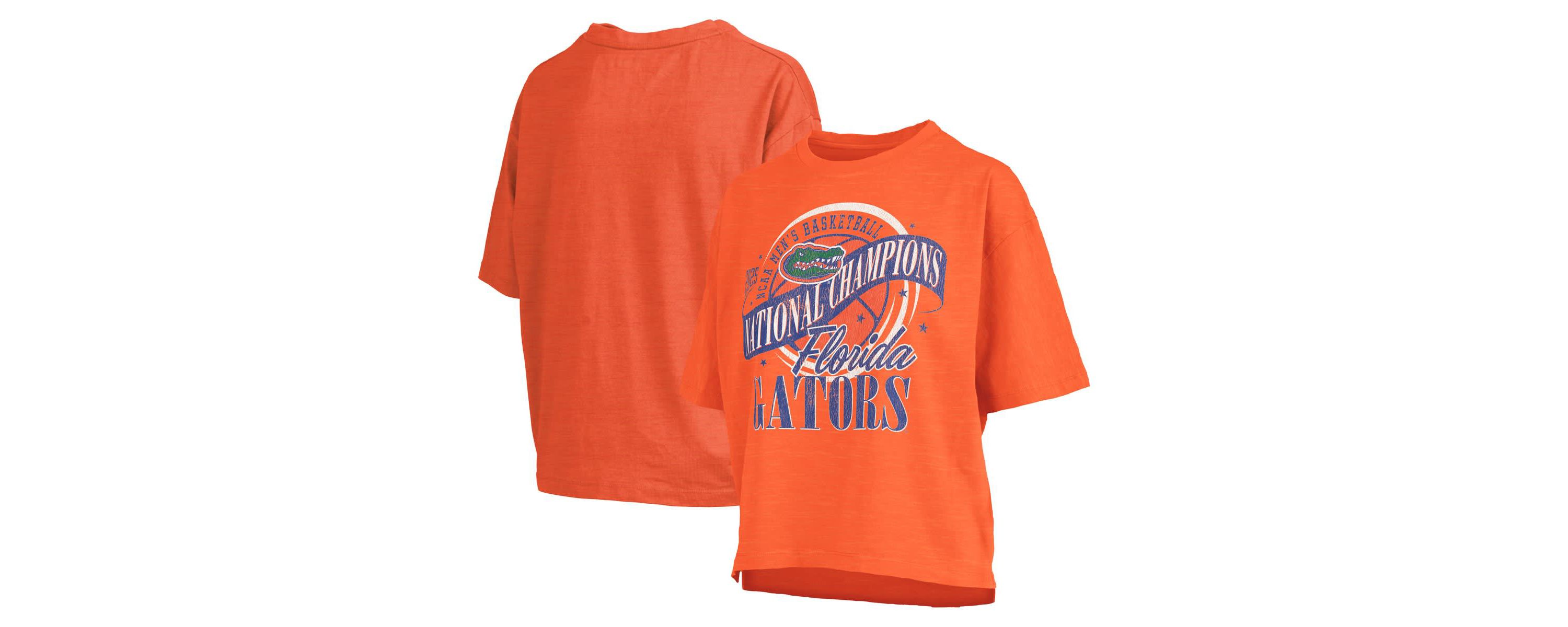 NCAA Florida Gators 2025 NCAA Basketball National s World Ball Motley Crew Oversized Slub T-Shirt