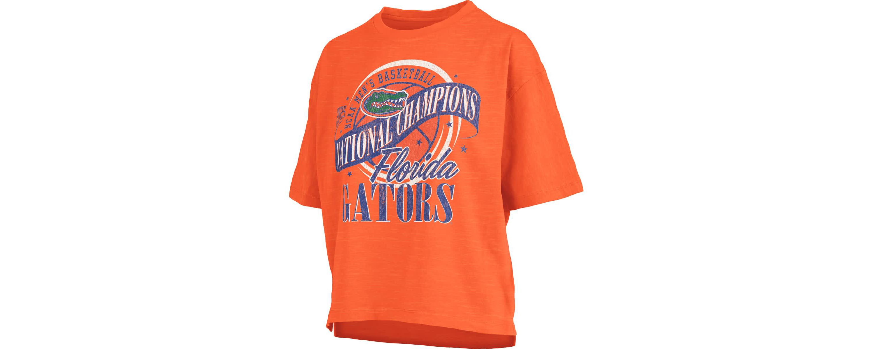 NCAA Florida Gators 2025 NCAA Basketball National s World Ball Motley Crew Oversized Slub T-Shirt