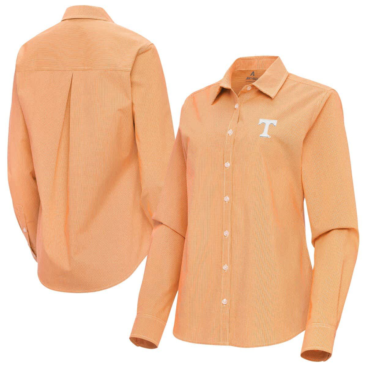 NCAA Tennessee Tennessee Volunteers Porter Woven Tri-Blend Long Sleeve Button-Up Shirt