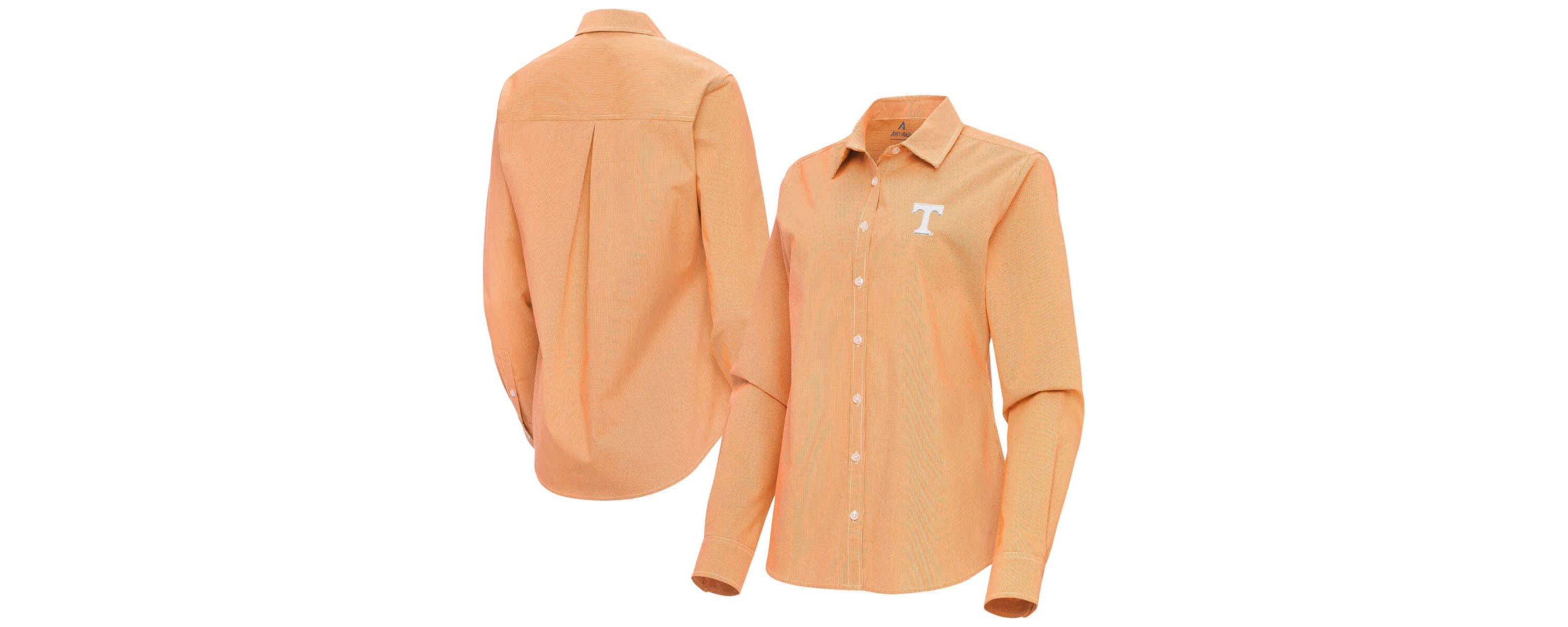 NCAA Tennessee Tennessee Volunteers Porter Woven Tri-Blend Long Sleeve Button-Up Shirt