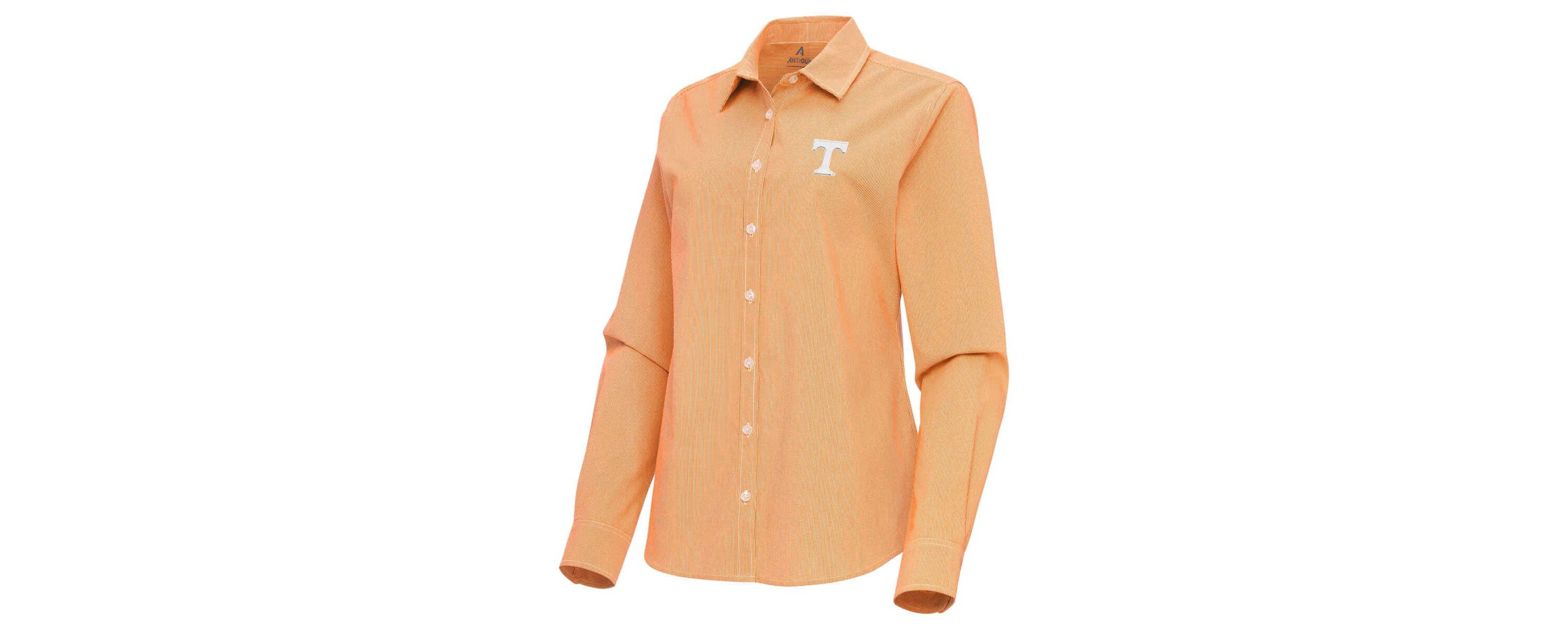 NCAA Tennessee Tennessee Volunteers Porter Woven Tri-Blend Long Sleeve Button-Up Shirt