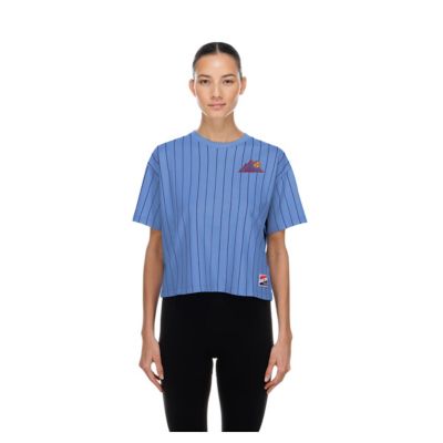 New Era MLB Light Colorado Rockies City Connect Throwback Meshback Pinstripe Boxy T-Shirt