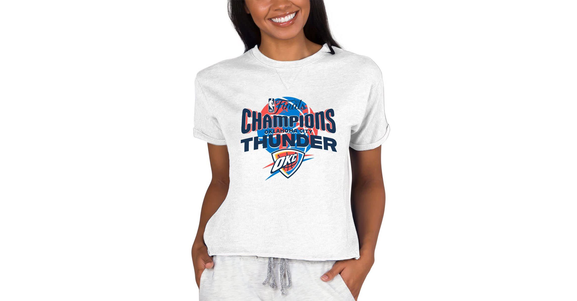 NBA Oklahoma City Thunder 2025 NBA Finals s Mainstream Tri-Blend French Terry Lounge Top