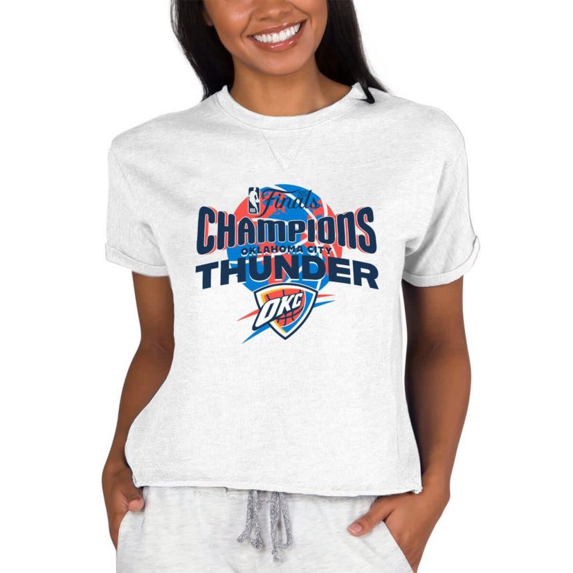 NBA Oklahoma City Thunder 2025 NBA Finals s Mainstream Tri-Blend French Terry Lounge Top