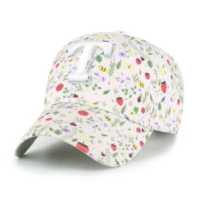 '47 MLB Light Texas Rangers Posey Clean Up Adjustable Hat, Pink