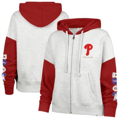 Stoney Clover Lane x '47 Women's MLB x Lane Philadelphia Phillies Color Block Full-Zip Hoodie