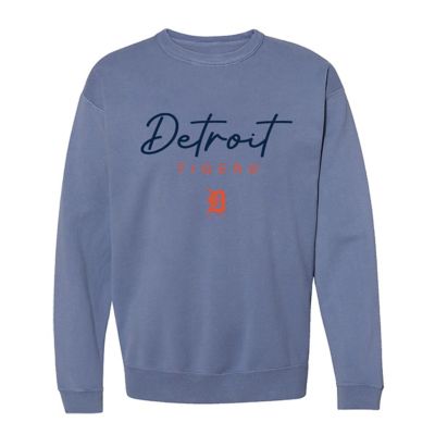 Soft as a Grape MLB Detroit Tigers Pigment Dye Crewneck Sweatshirt