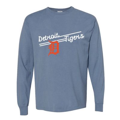 Soft as a Grape MLB Detroit Tigers Pigment Dye Long Sleeve T-Shirt