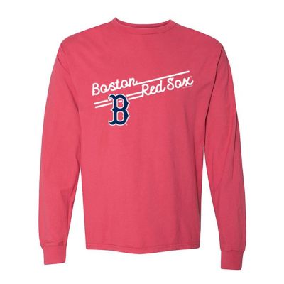 Soft as a Grape Boston Red Sox MLB Boston Sox Pigment Dye Long Sleeve T-Shirt, Medium