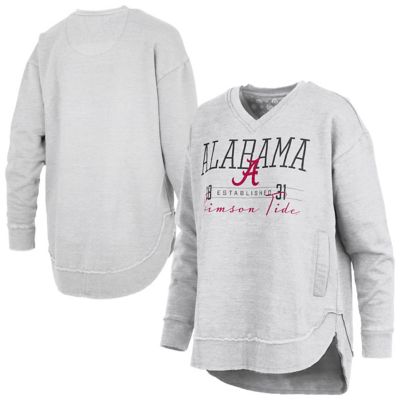 Pressbox Women's Alabama Crimson Tide NCAA Alabama Tide Marcus East Hall Poncho V-Neck Sweatshirt