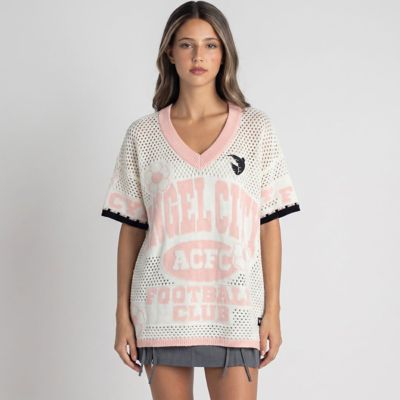 The Wild Collective NWSL x Anthropologie Angel City FC Crochet Jersey Top