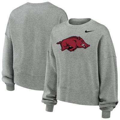 NCAA Nike Arkansas Razorbacks Phoenix Fleece Pullover Sweatshirt, Gray, XL