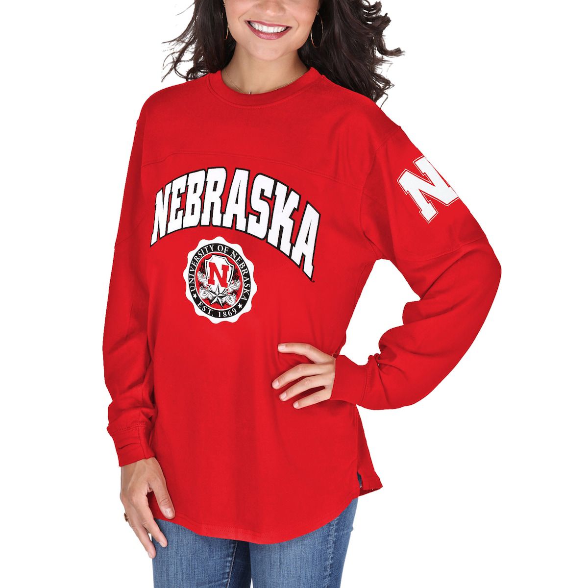 NCAA Nebraska Huskers Edith Long Sleeve T-Shirt
