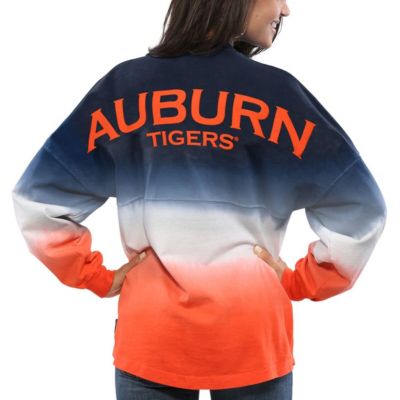 NCAA Auburn Tigers Ombre Long Sleeve Dip-Dyed