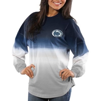 NCAA Penn State Nittany Lions Ombre Long Sleeve Dip-Dyed