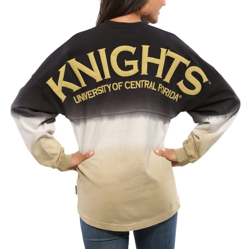 NCAA UCF Knights Ombre Long Sleeve Dip-Dyed