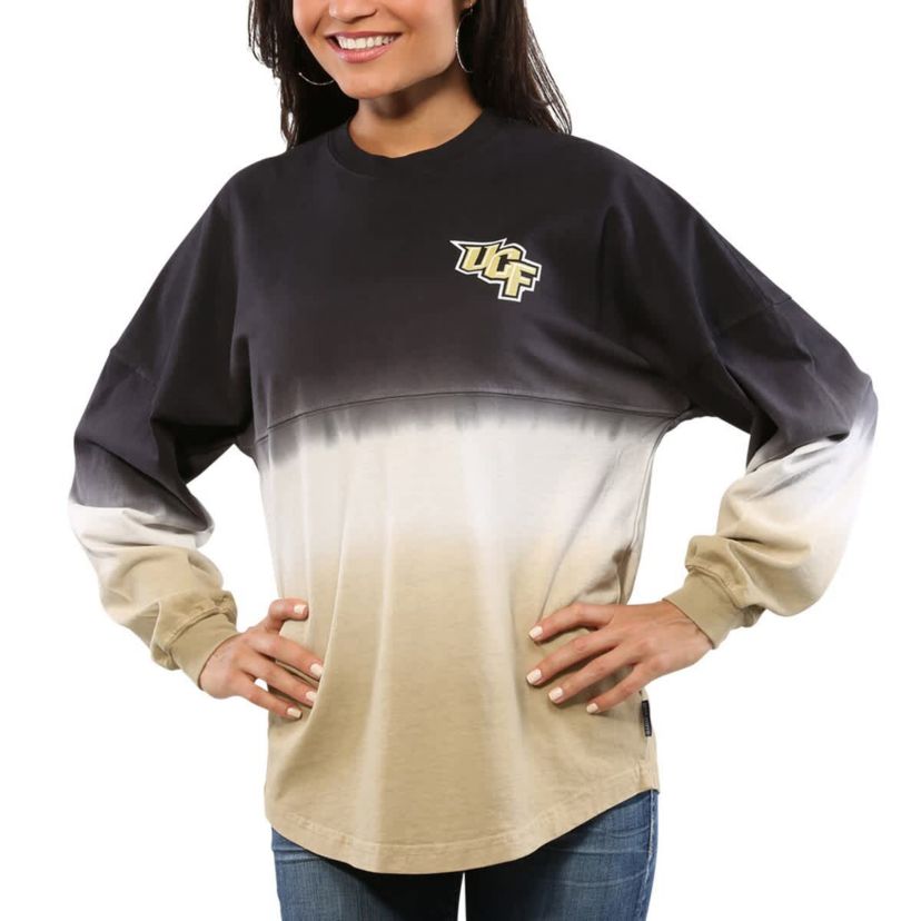 NCAA UCF Knights Ombre Long Sleeve Dip-Dyed