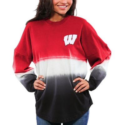 NCAA Wisconsin Badgers Ombre Long Sleeve Dip-Dyed