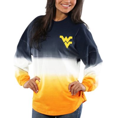 NCAA West Virginia Mountaineers Ombre Long Sleeve Dip-Dyed